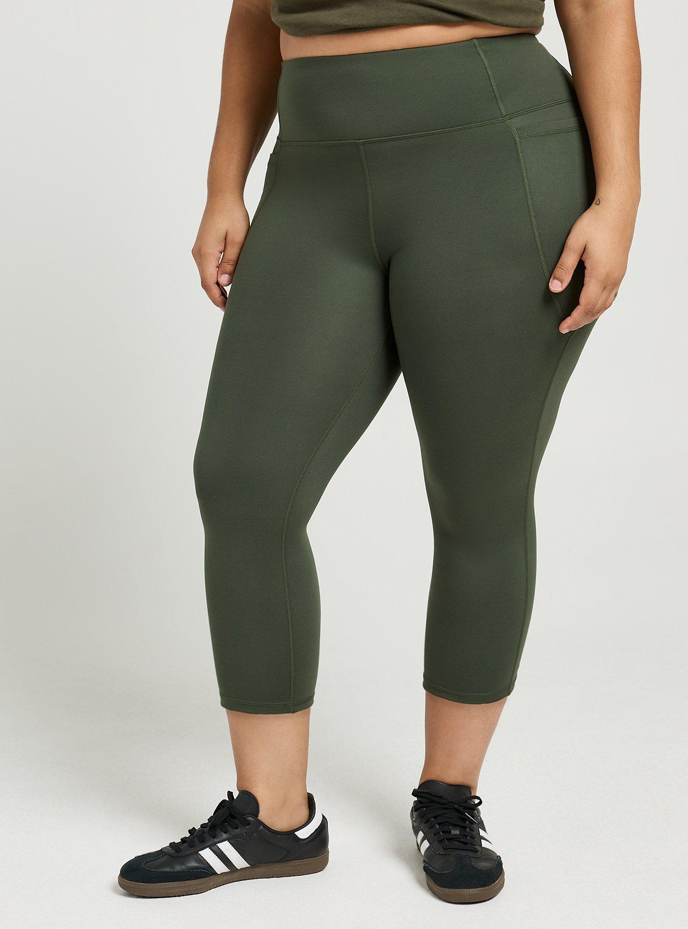 TRU Performance Butter Capri Active Legging, FOREST NIGHT, alternate