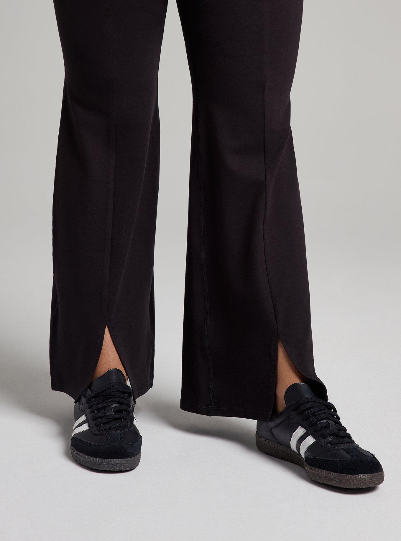 TRU Super Soft Performance Jersey Flare Legging, DEEP BLACK, alternate