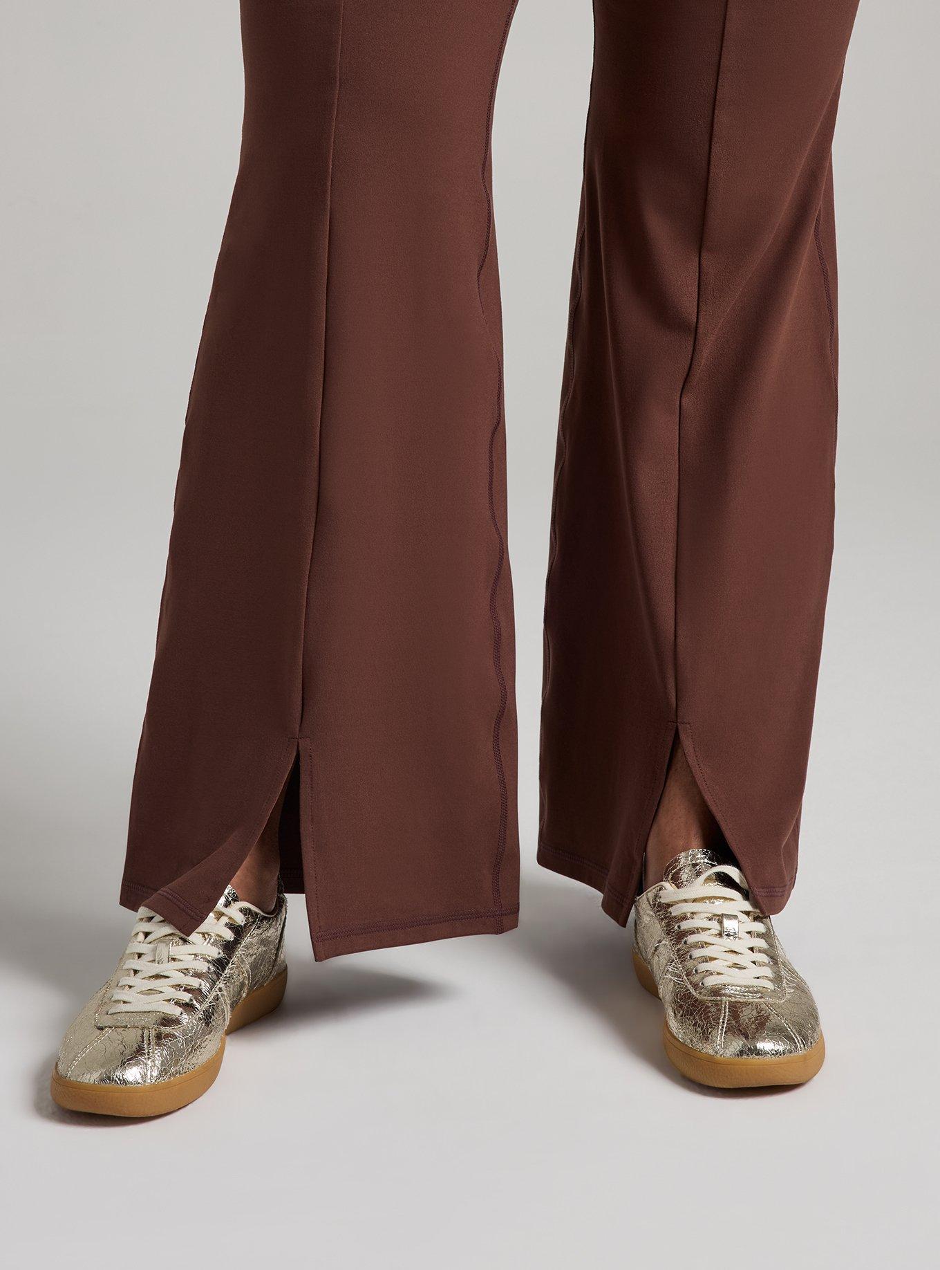 TRU Super Soft Performance Jersey Flare Legging, CHESTNUT, alternate