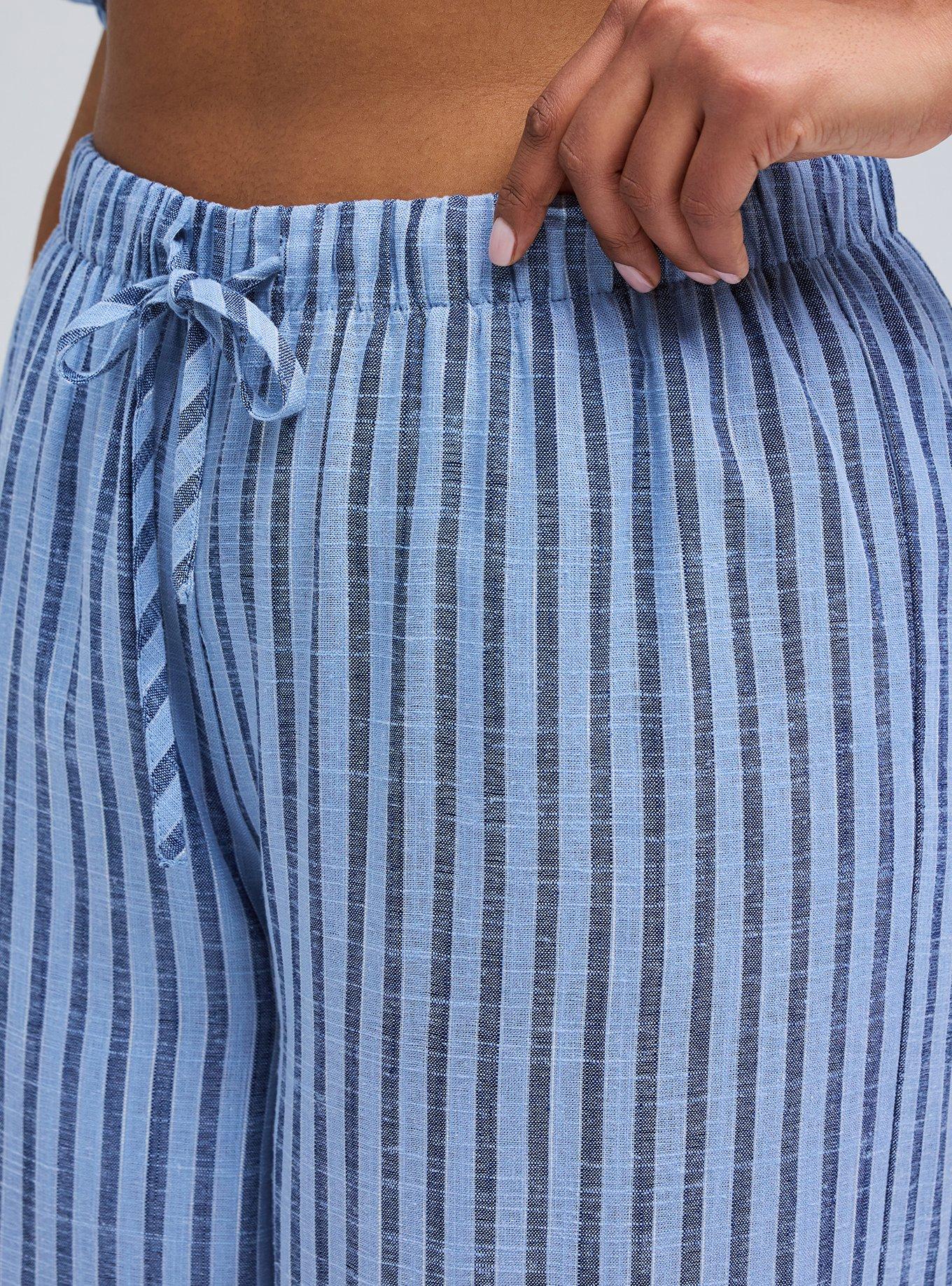 Belle Isle Pull-On Wide Leg Pant, WINSTON STRIPE BLUE, alternate