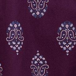 Belle Isle Ruffle Neck Mini Dress, PRIYA FLOWERS PURPLE, swatch