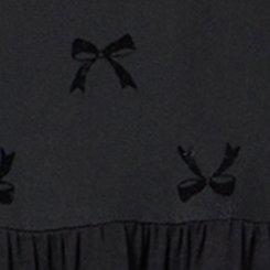 Supersoft Jersey Mesh Yoke Top, DEEP BLACK, swatch