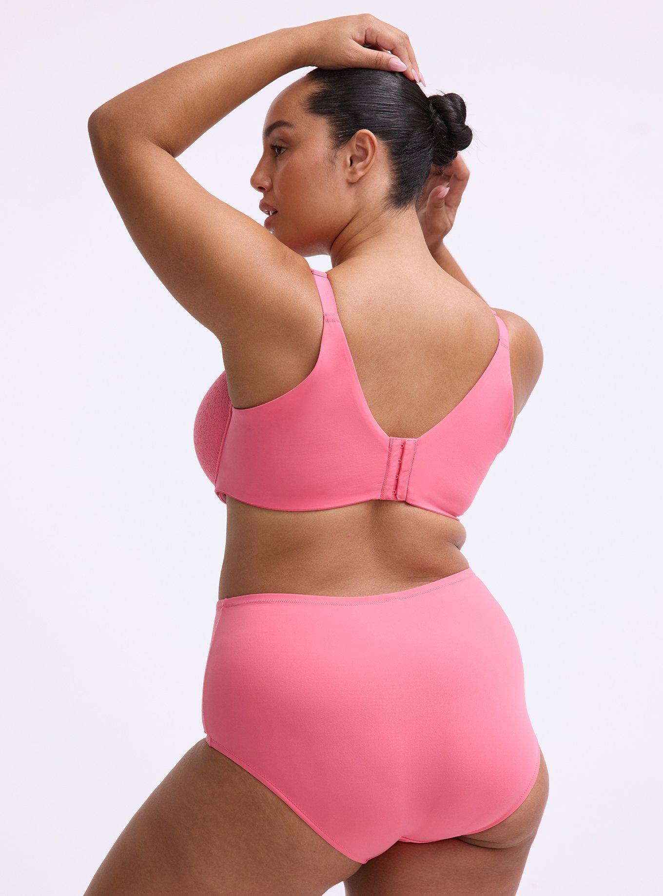 XO Plunge Push-Up Lace Bra, CAMELLIA ROSE, alternate