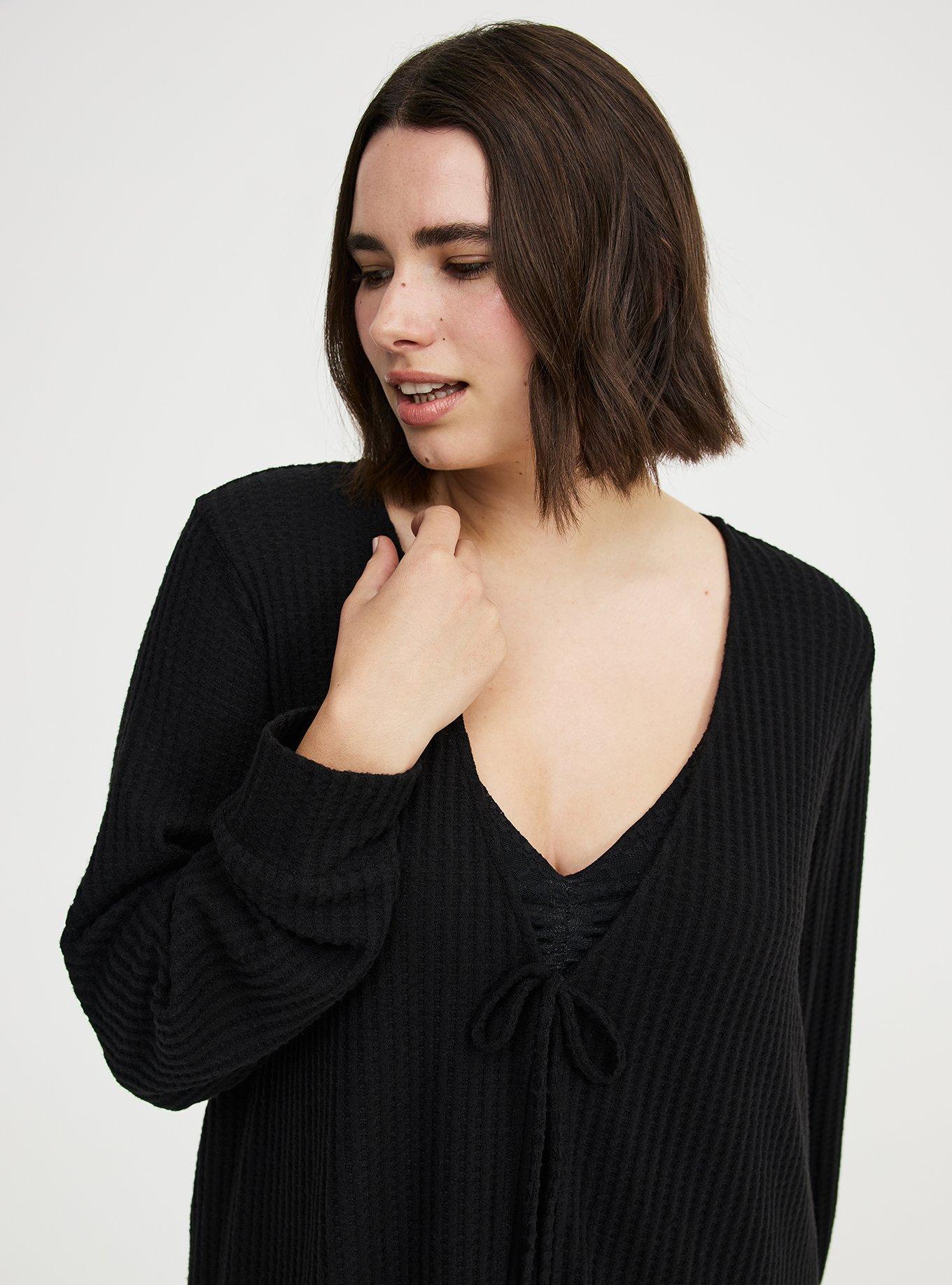 Super Soft Plush Waffle Lounge Cardigan
