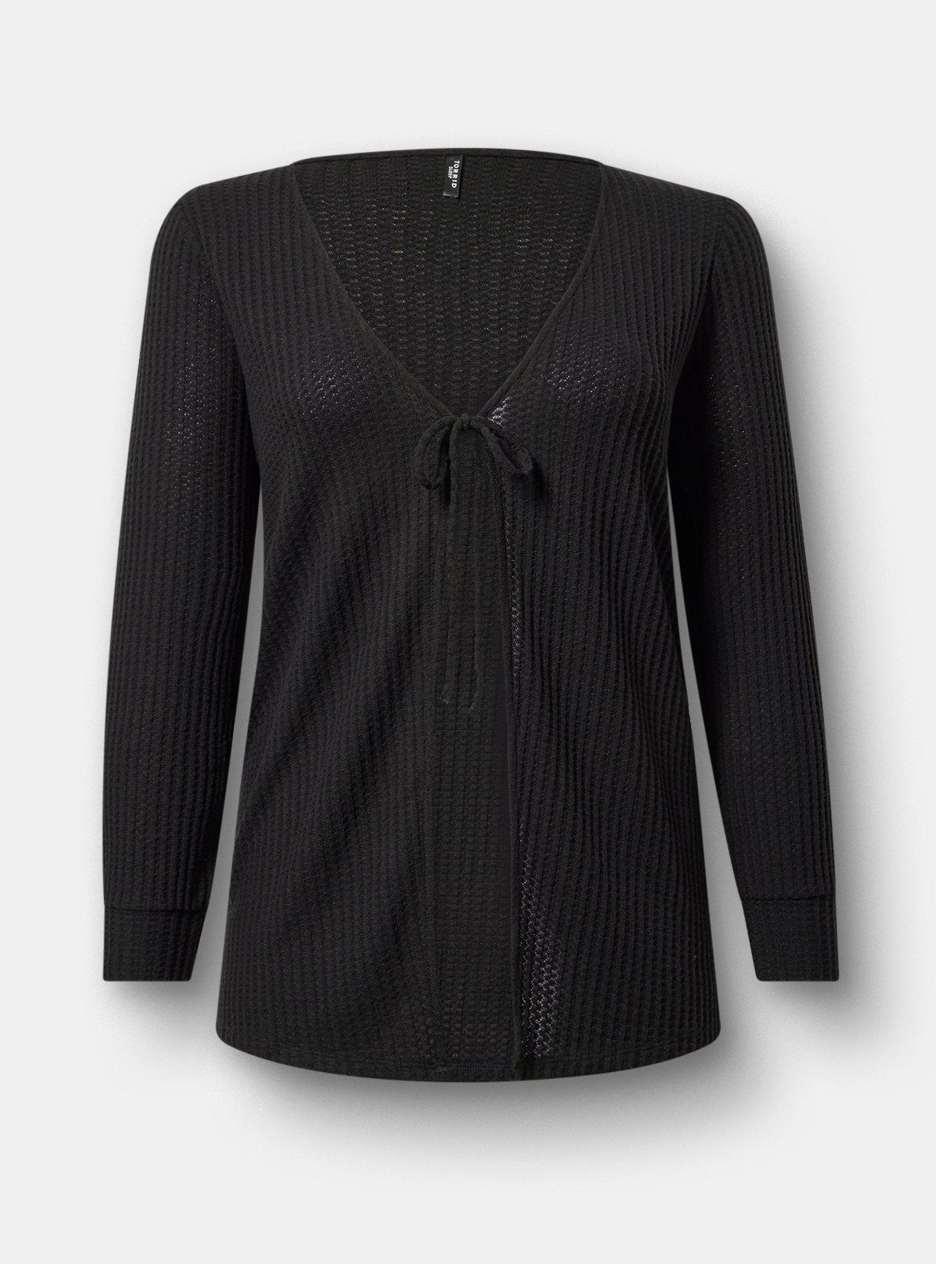 Super Soft Plush Waffle Lounge Cardigan