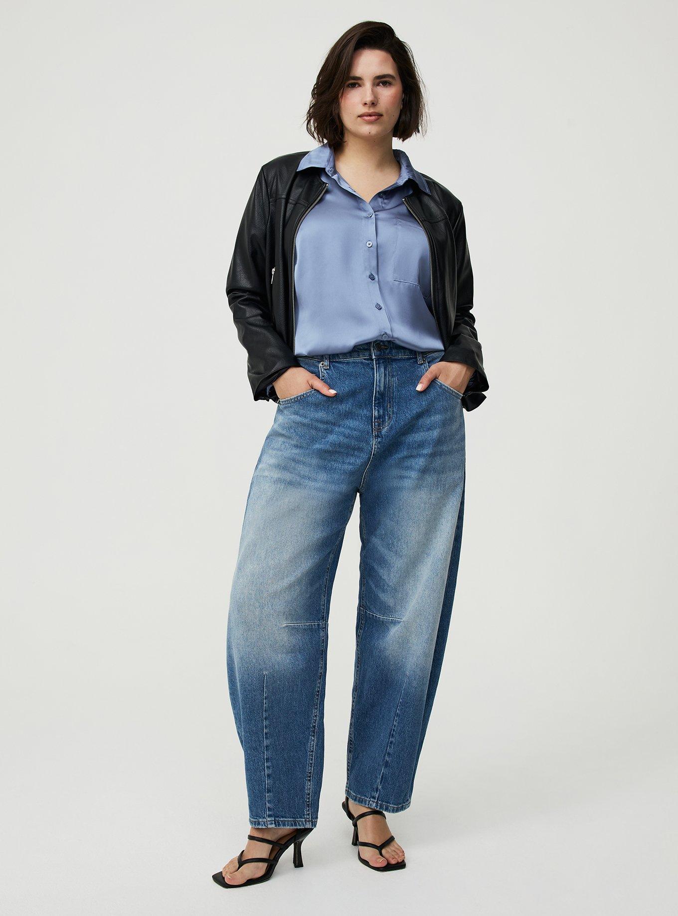 Satin Relaxed Button-Up Shirt