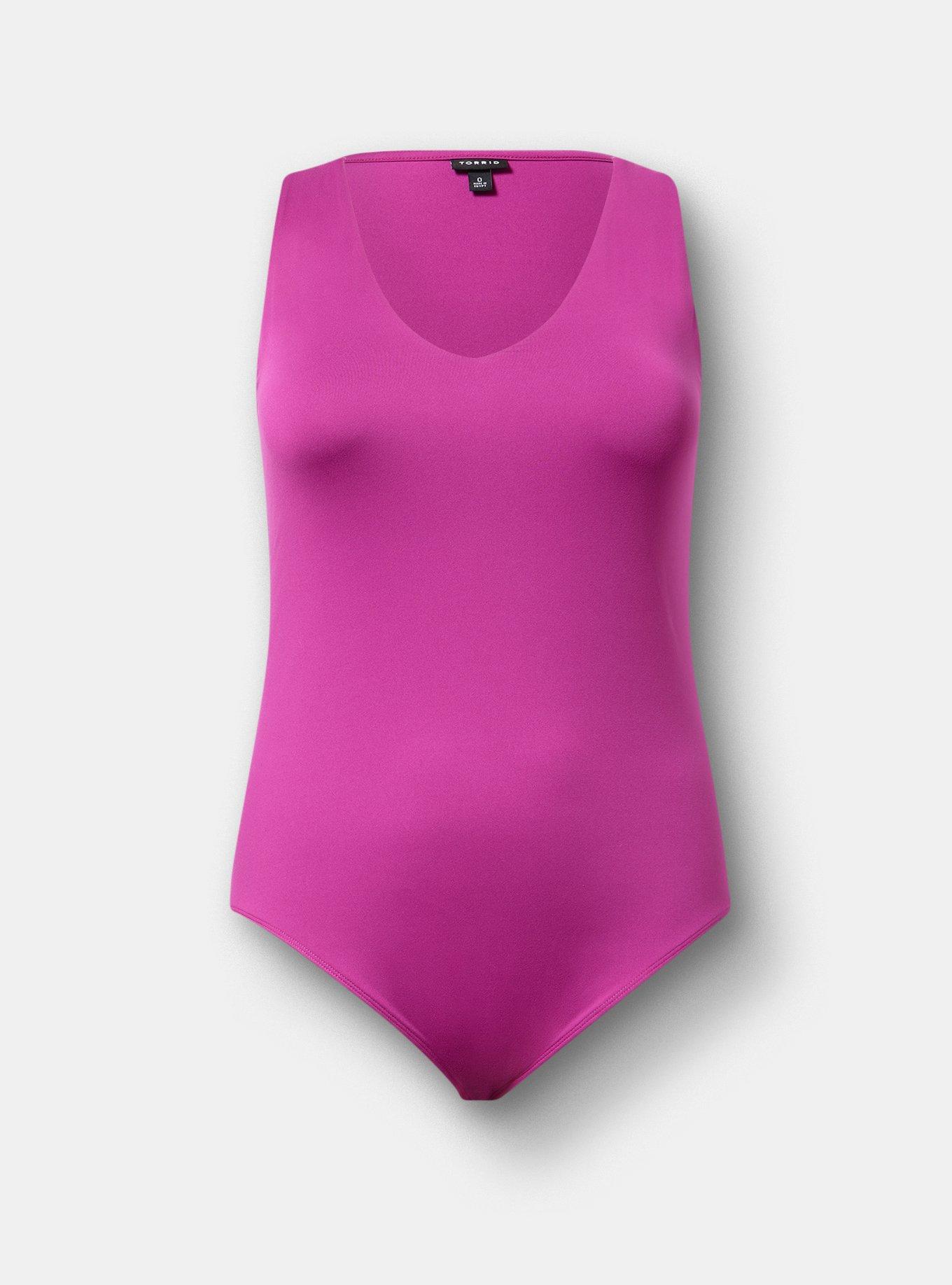 Smoothing V-Neck Bodysuit, WILD ASTER, hi-res