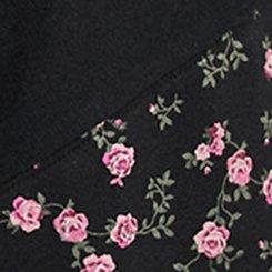 French Terry Contrast Sweatshirt, DEEP BLACK, swatch