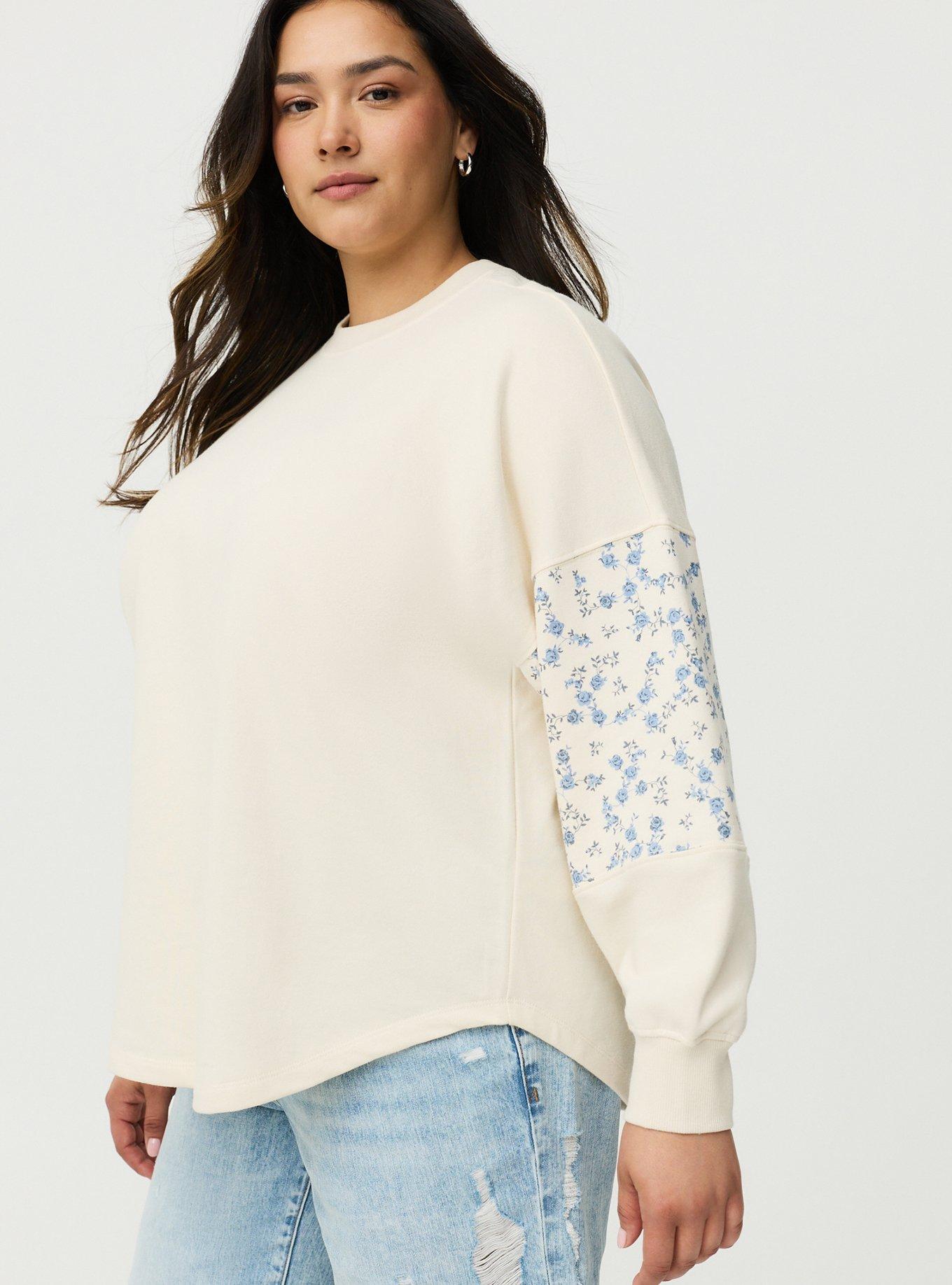 French Terry Contrast Sweatshirt
