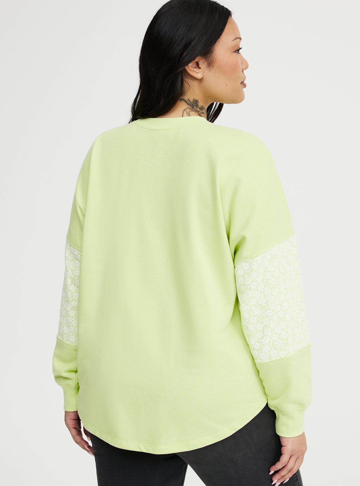French Terry Contrast Sweatshirt, ASIAN PEAR, alternate