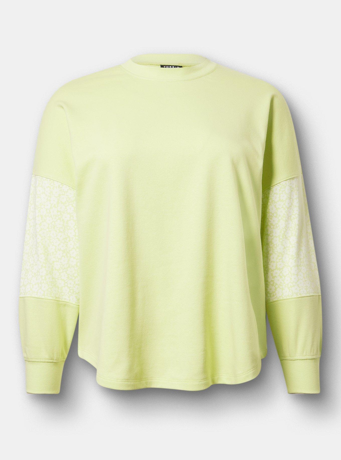 French Terry Contrast Sweatshirt, ASIAN PEAR, hi-res