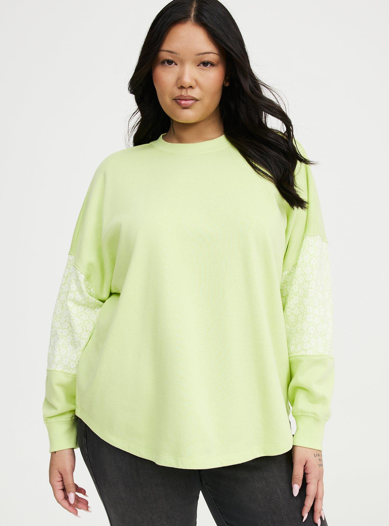Plus Size - French Terry Contrast Sweatshirt - Torrid
