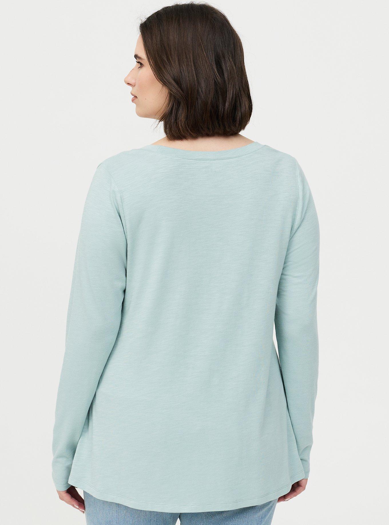 Vintage Slub A-Line Scoop Neck Tee, GRAY MIST, alternate