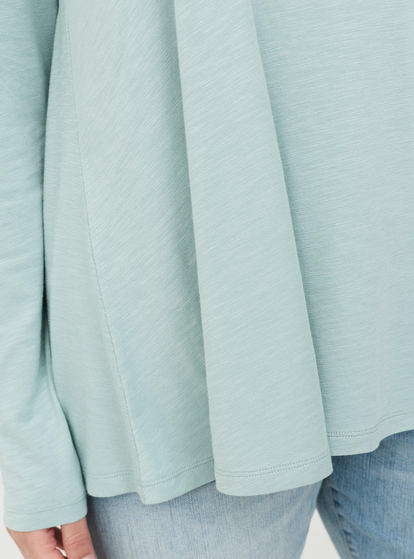 Vintage Slub A-Line Scoop Neck Tee, GRAY MIST, alternate