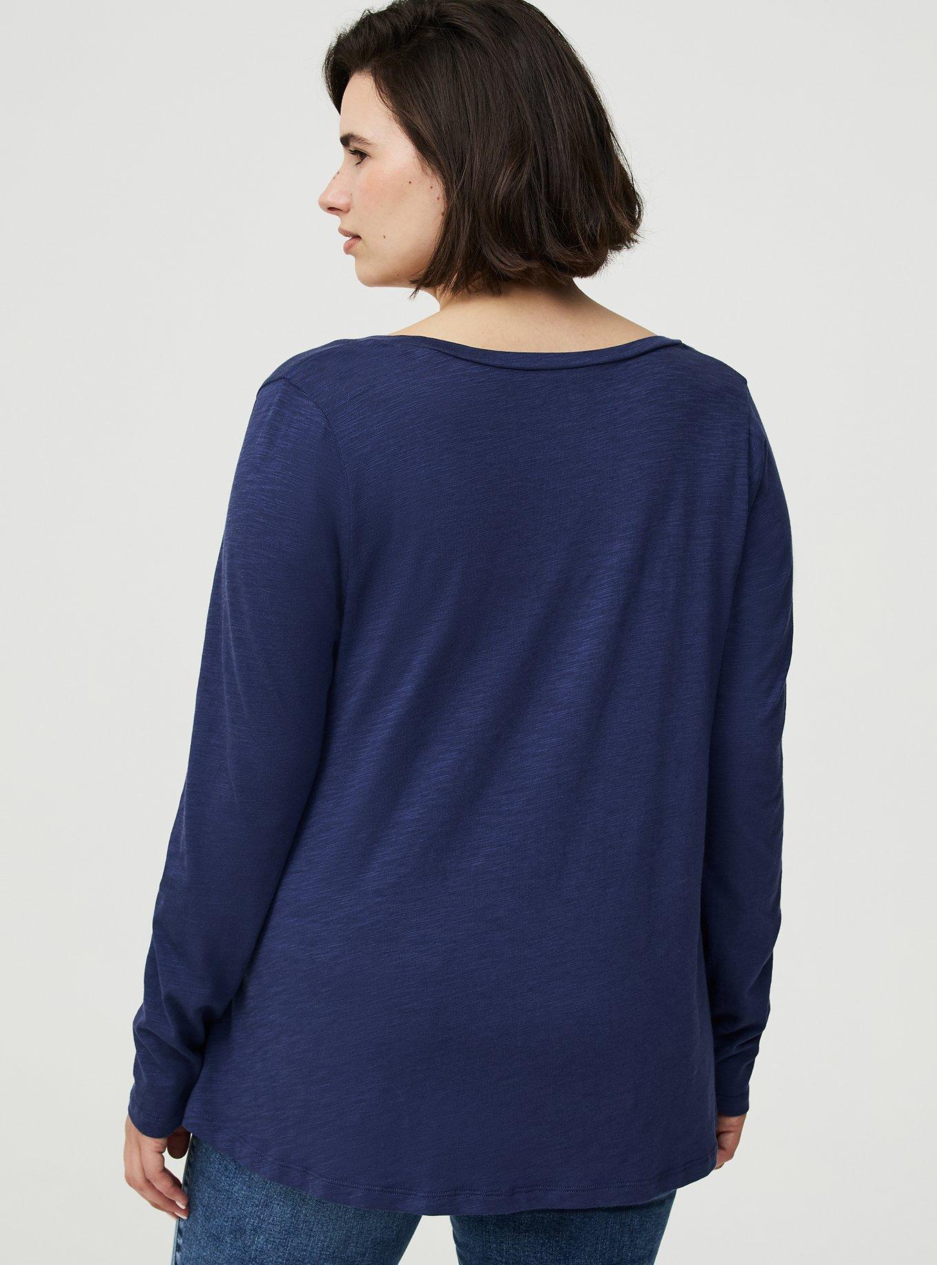 Vintage Slub A-Line Scoop Neck Tee, OCEANA, alternate