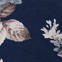 Smoothing Cotton Square Neck Top, MOUNTAIN ROSES FLORAL NAVY, swatch