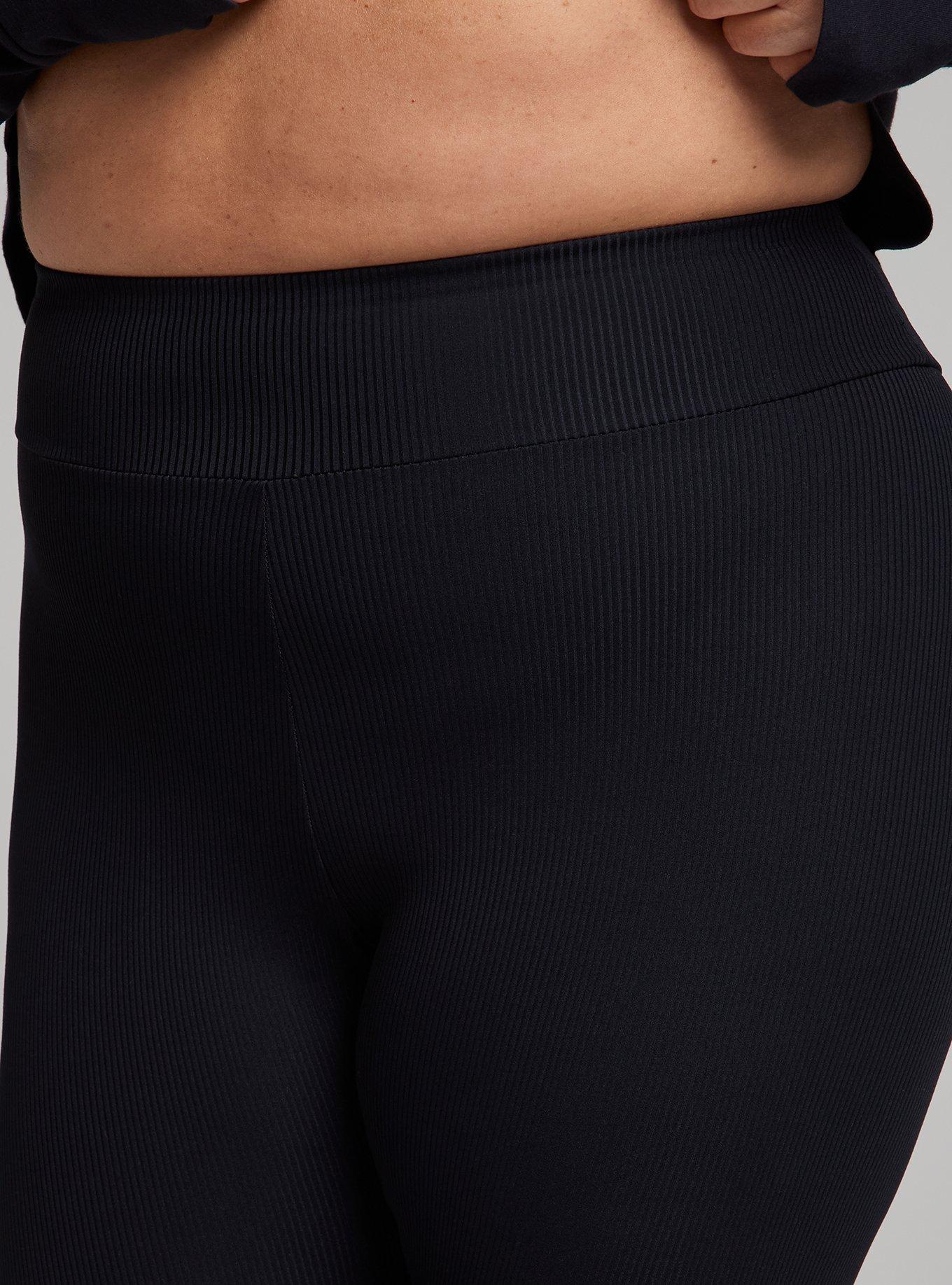 TRU Performance Rib Full-Length Active Legging, DEEP BLACK, alternate