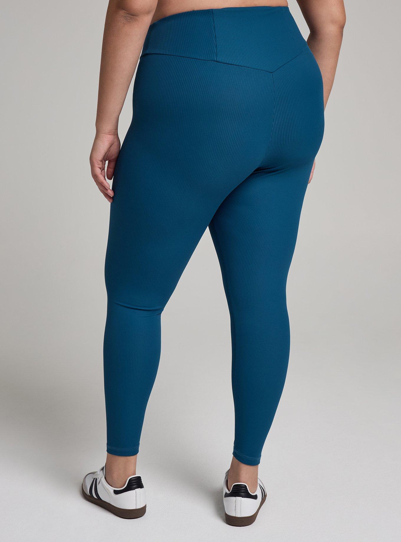 TRU Performance Rib Full-Length Active Legging, LEGION BLUE, alternate