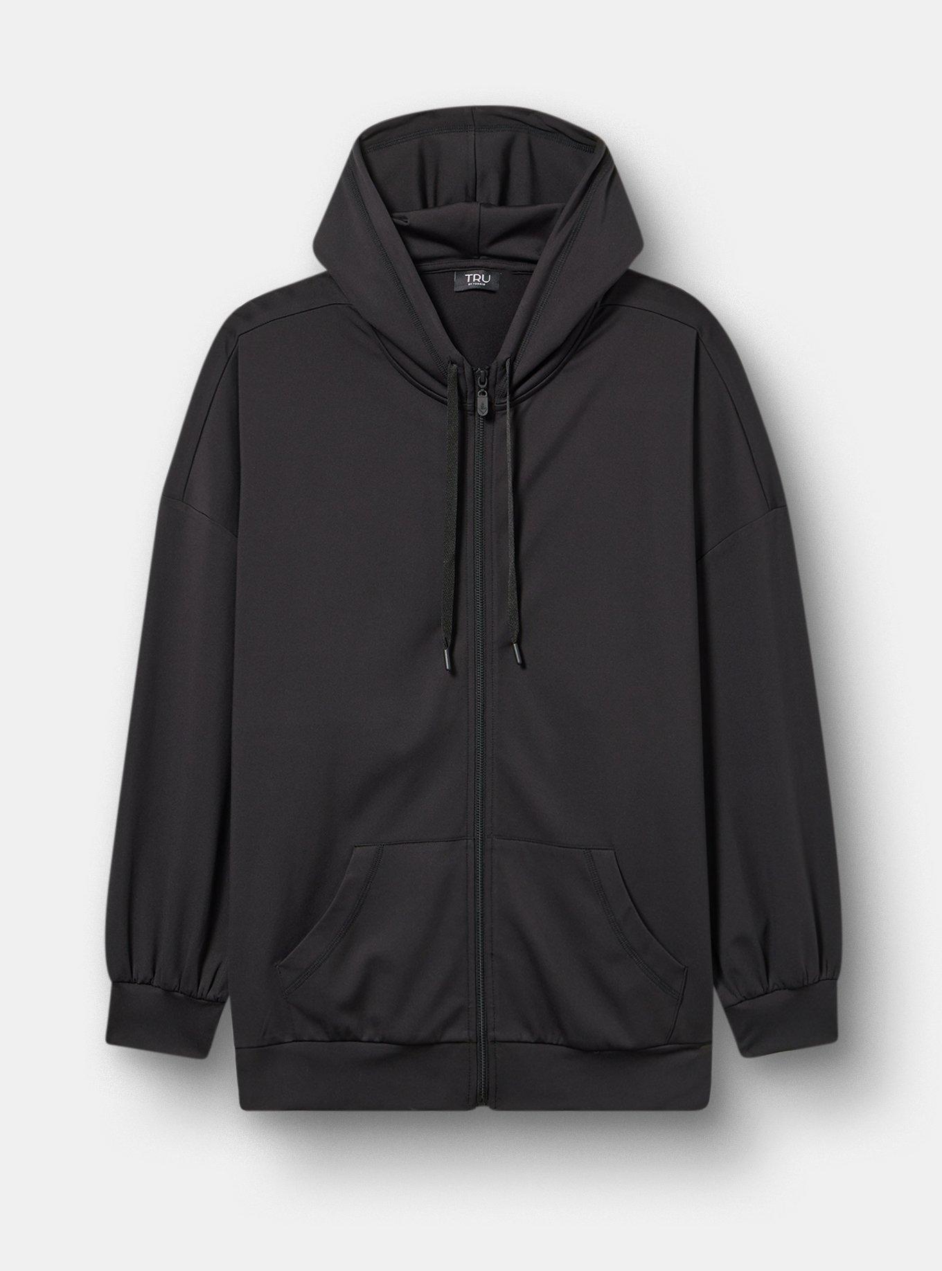 Plus Size - TRU Tech Fleece Hi-Low Zip-Up Active Hoodie - Torrid