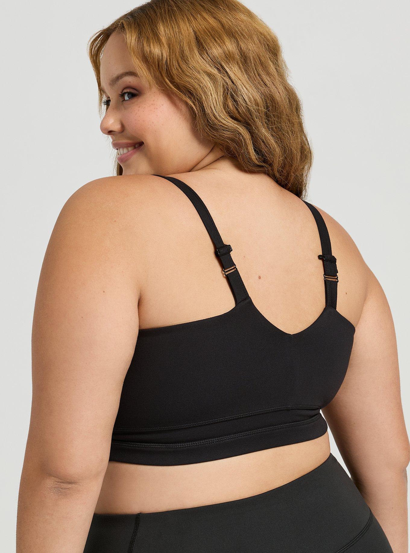 TRU Performance Butter Active Sports Bra, DEEP BLACK, alternate