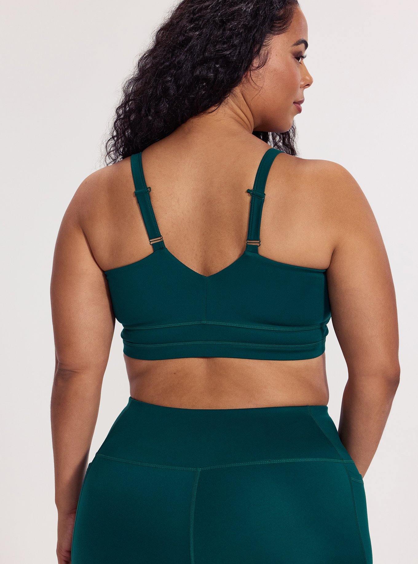 TRU Performance Butter Adjustable Active Sports Bra, BOTANICAL GARDEN, alternate