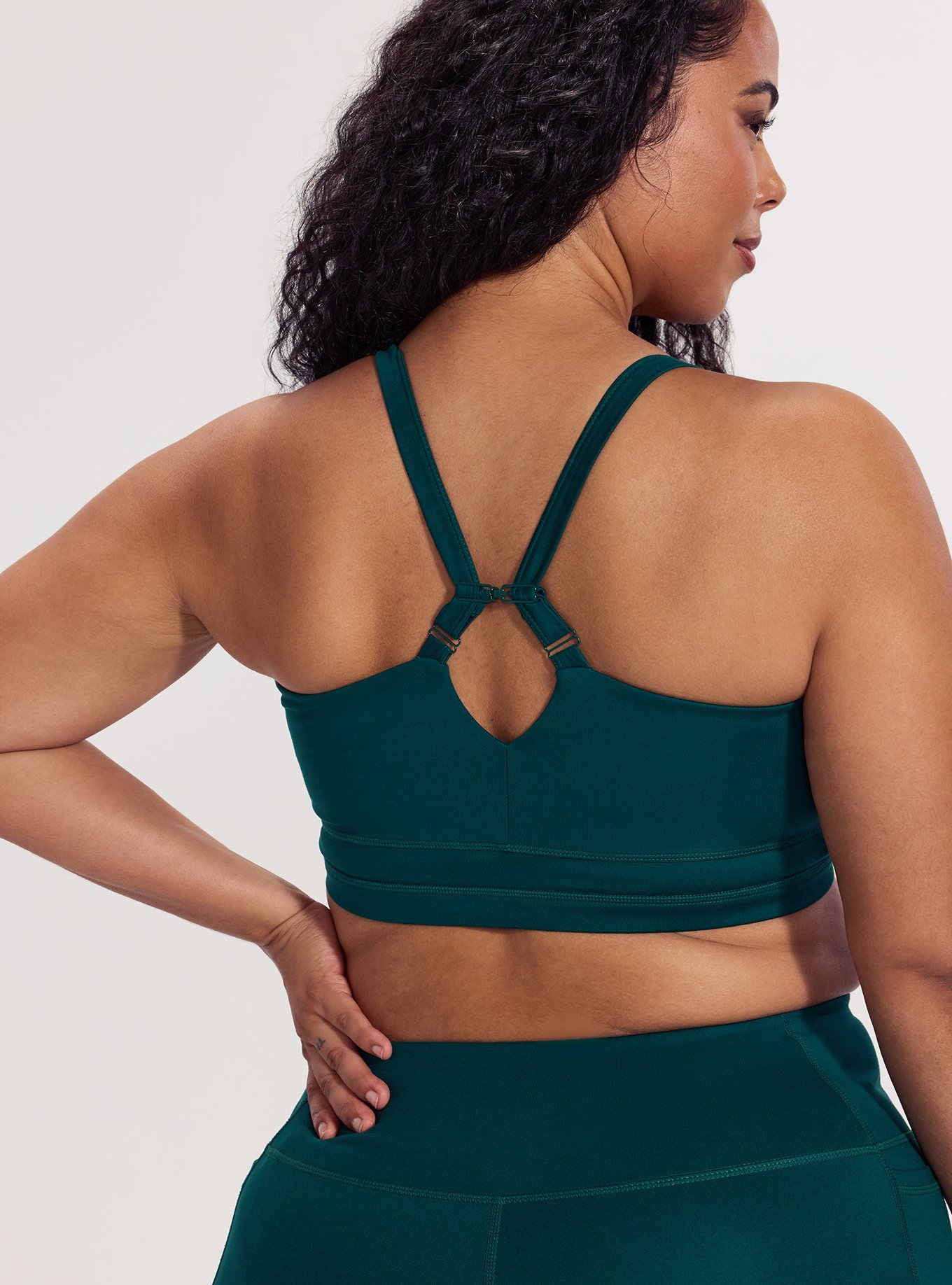 TRU Performance Butter Adjustable Active Sports Bra, BOTANICAL GARDEN, alternate