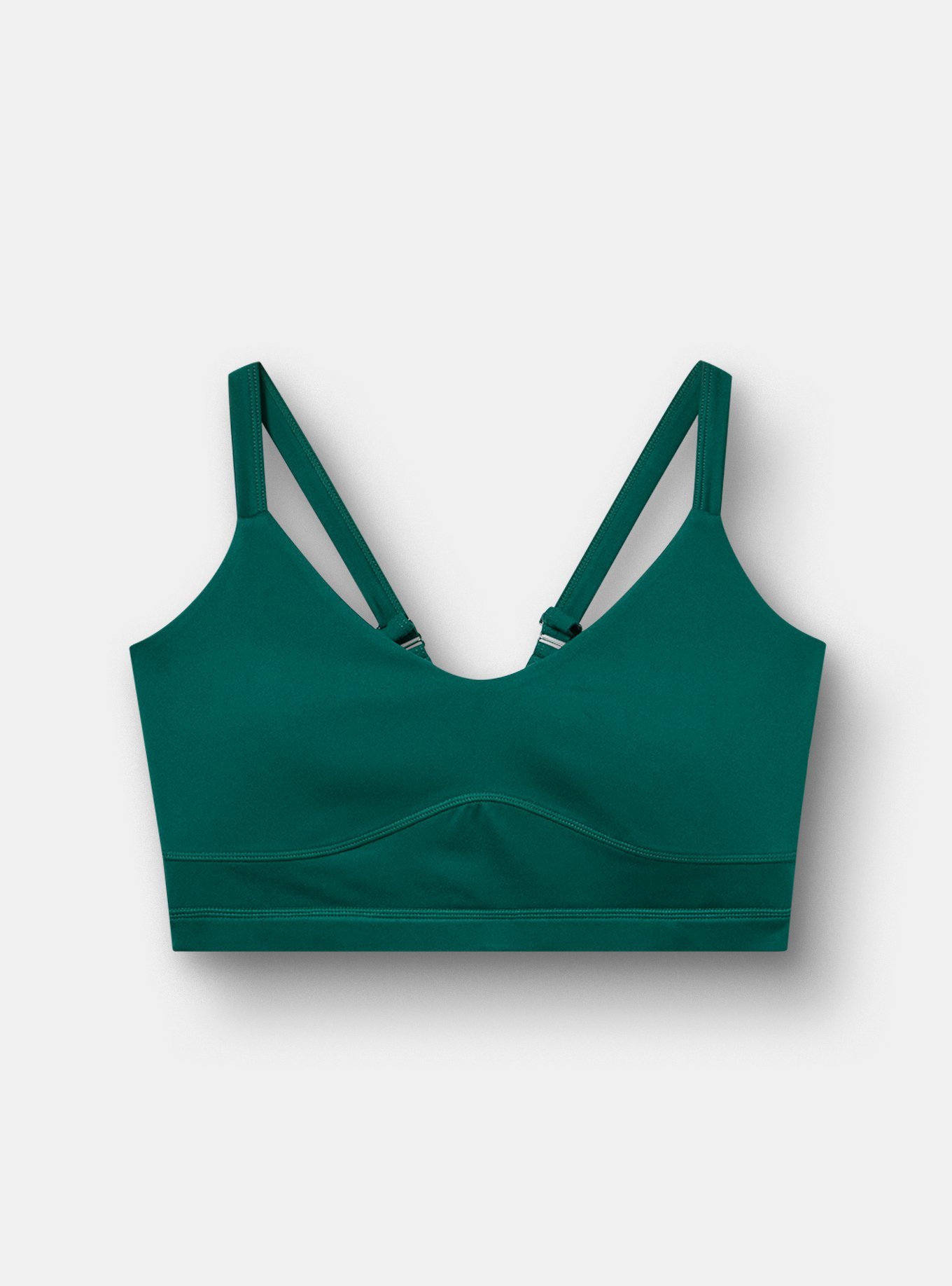 TRU Performance Butter Adjustable Active Sports Bra, BOTANICAL GARDEN, flat