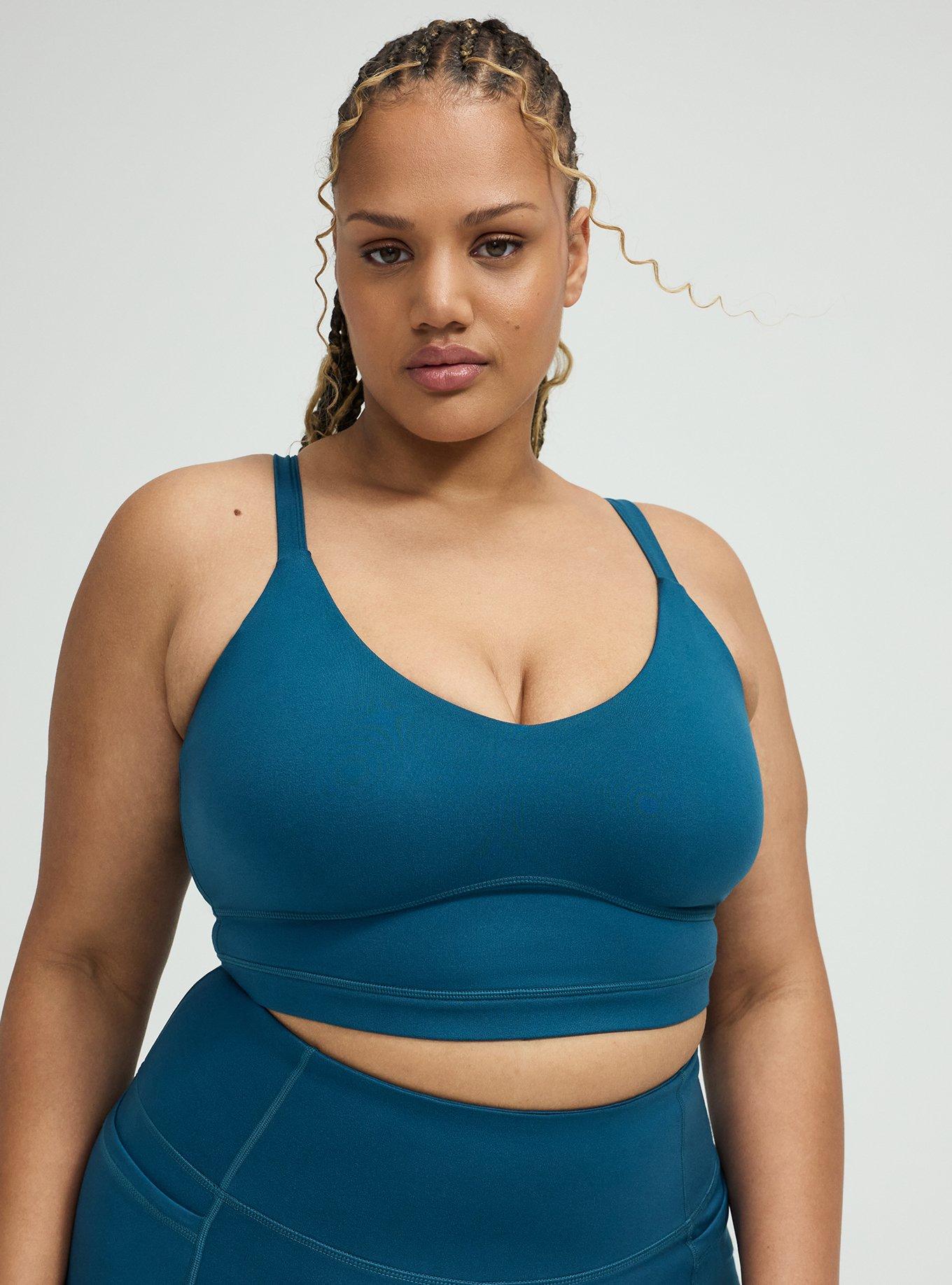 TRU Performance Butter Adjustable Active Sports Bra, LEGION BLUE, alternate