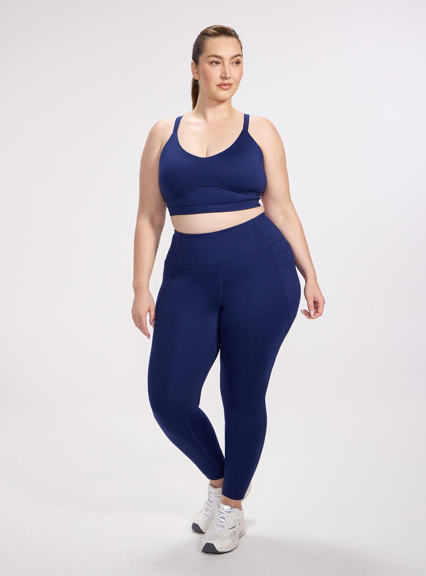 TRU Performance Butter Adjustable Active Sports Bra, MEDIEVAL BLUE, alternate