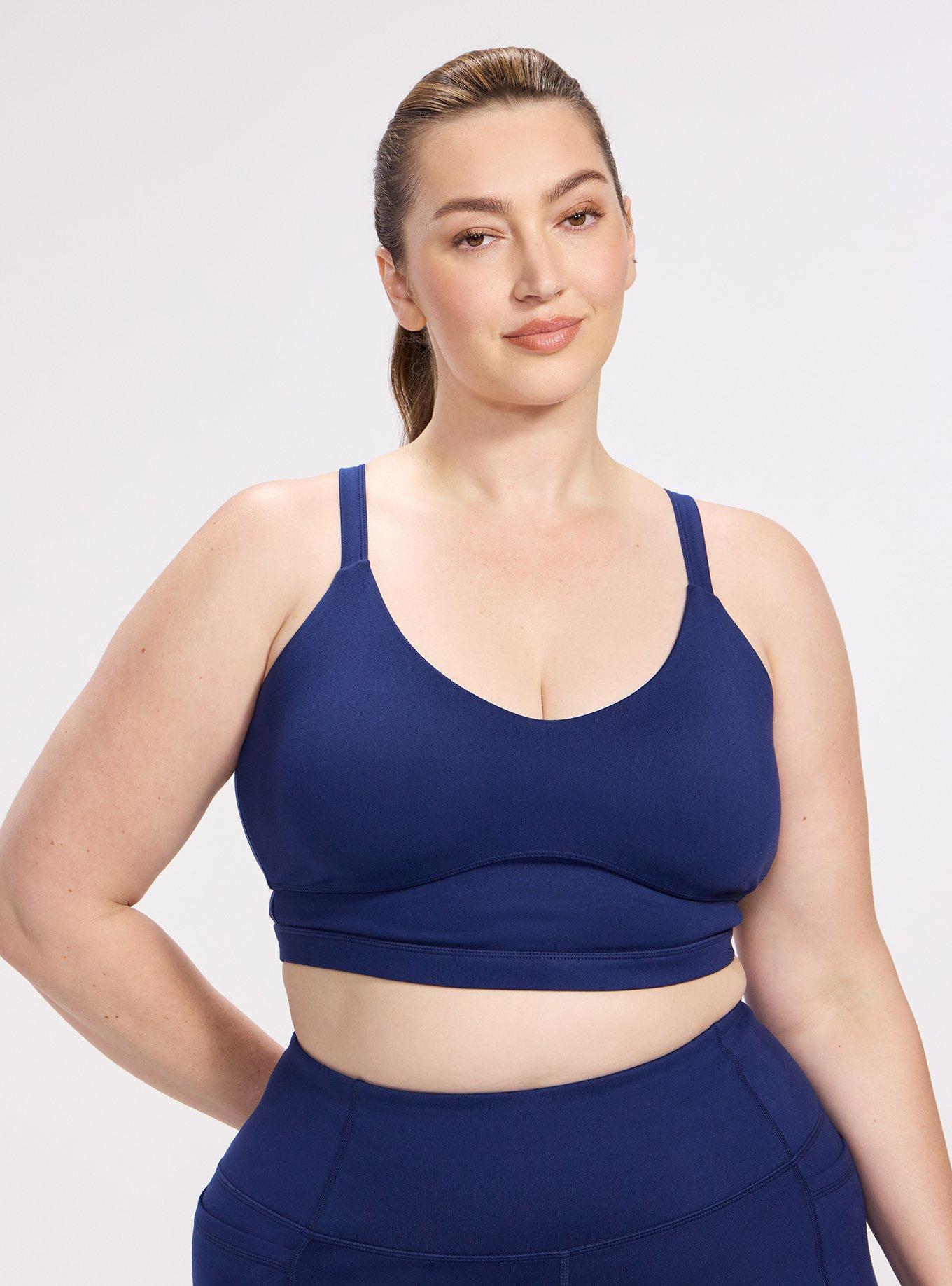 TRU Performance Butter Adjustable Active Sports Bra, MEDIEVAL BLUE, hi-res