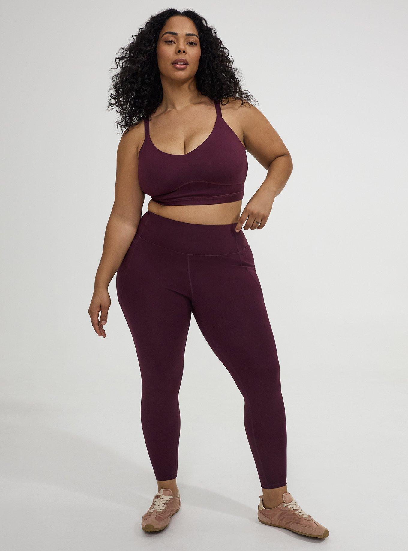 TRU Performance Butter Adjustable Active Sports Bra, WINETASTING, alternate