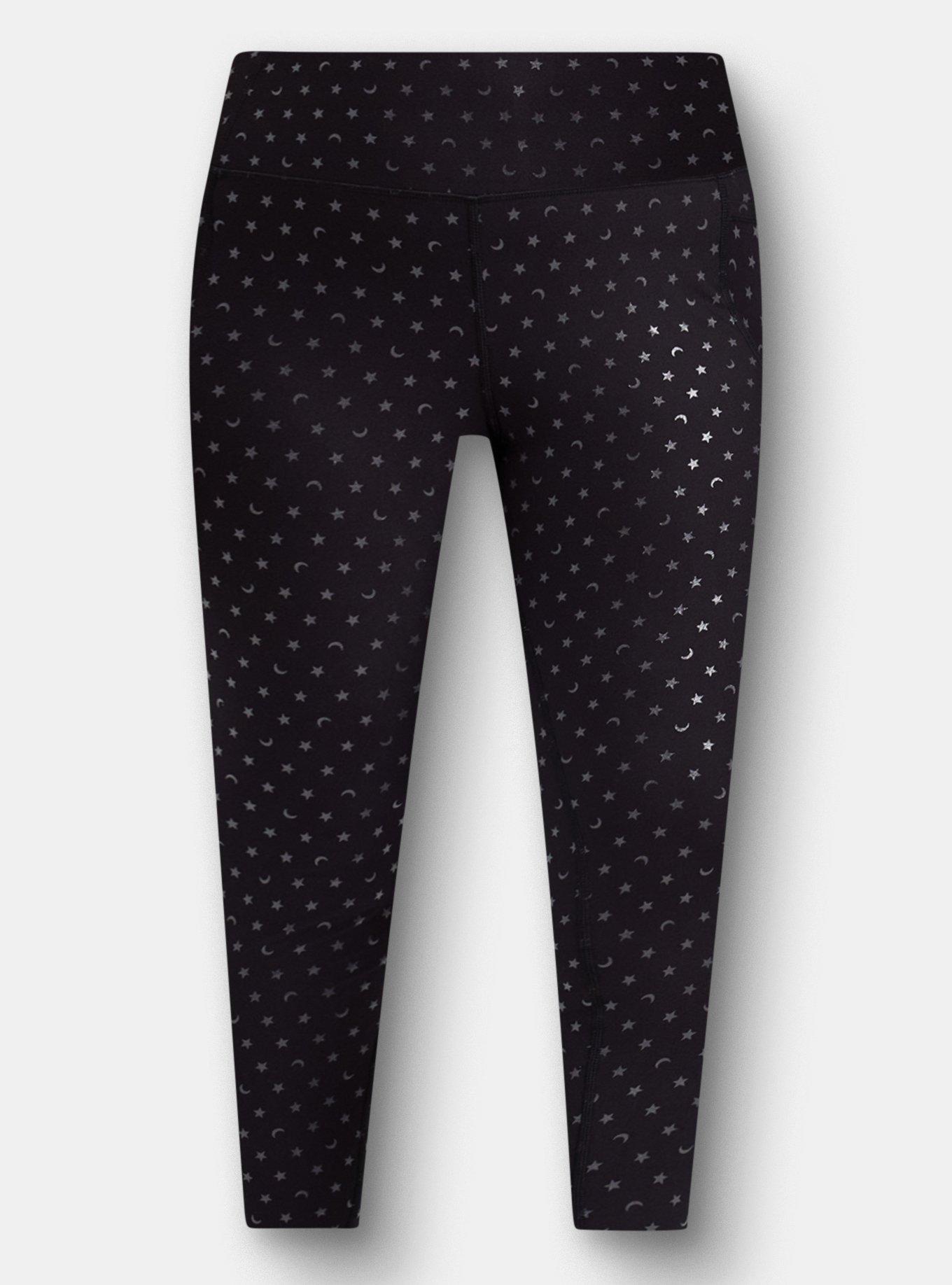 TRU Performance Jersey Shine Active Legging, DEEP BLACK, hi-res