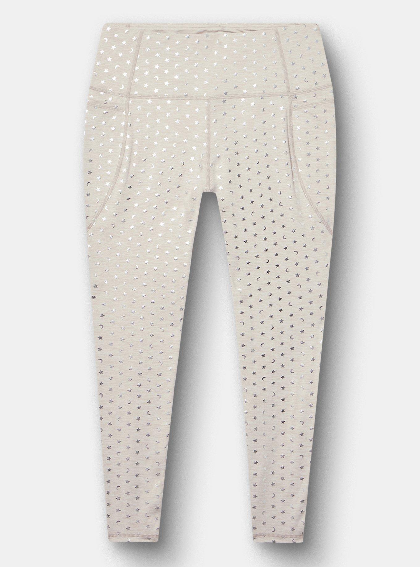 TRU Performance Jersey Shine Active Legging, OATMEAL HEATHER, hi-res