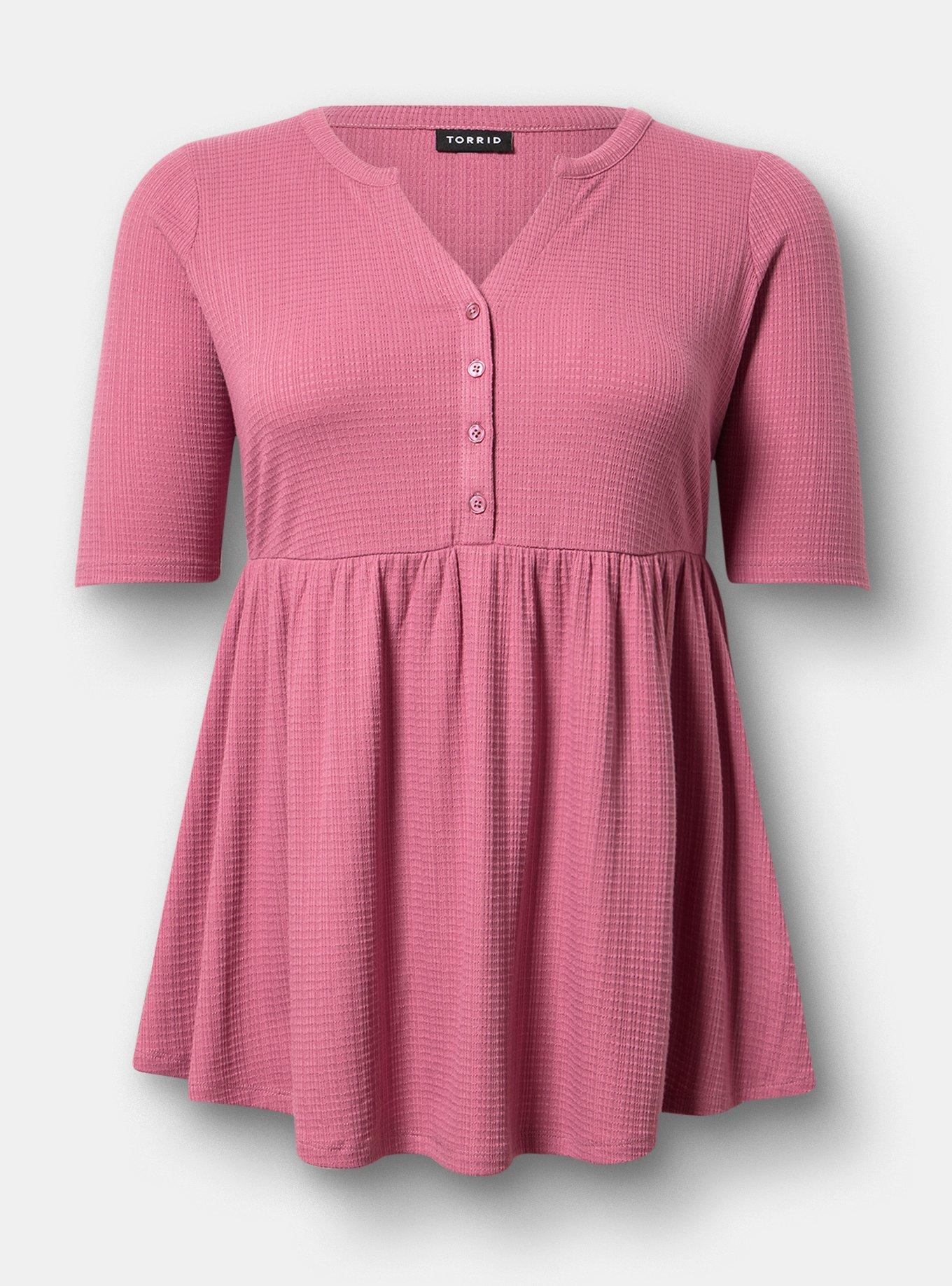 Jersey Babydoll Top, MELLOW MAUVE, hi-res
