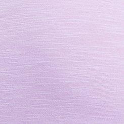 Vintage Slub Shirred Yoke V-Neck Tee, CROCUS PETAL, swatch