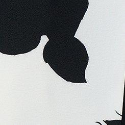 Studio Crepe Blazer, GRAPHIC ROSES FLORAL IVORY, swatch