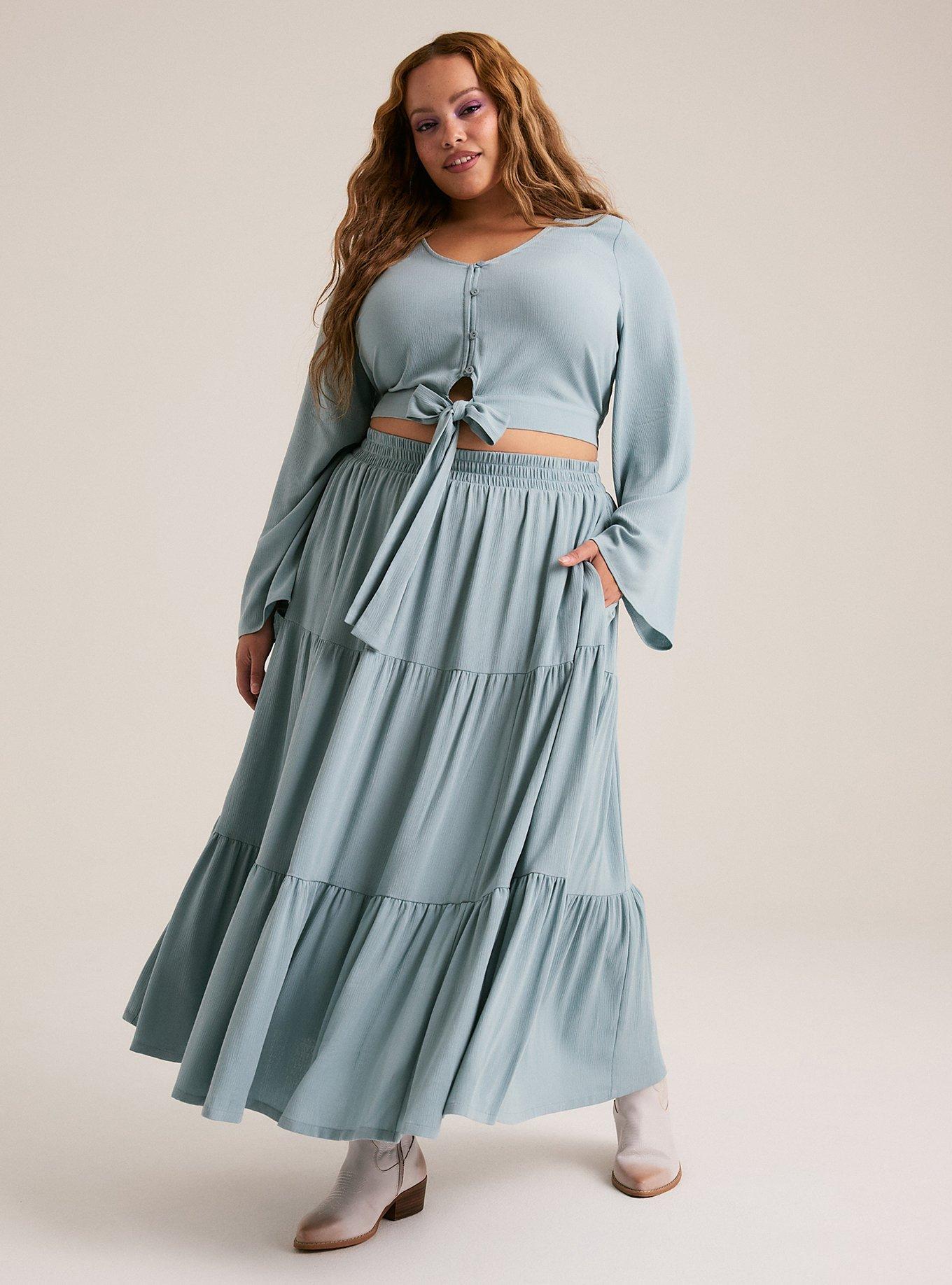 Festi Tie-Front Maxi Skirt Set, ARONA, alternate