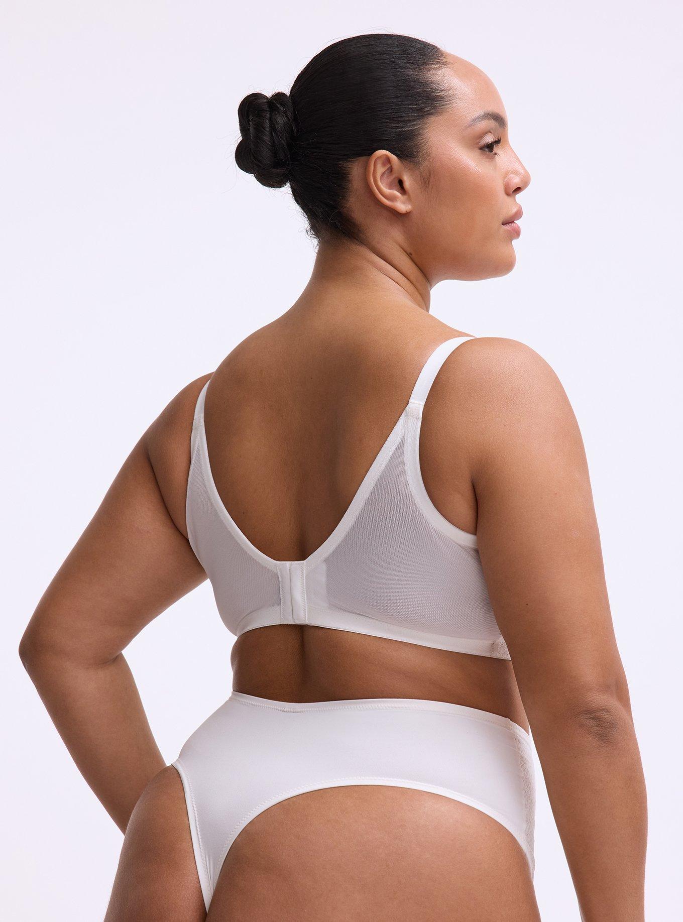 Full Coverage Unlined Lace Bra, CLOUD DANCER, alternate