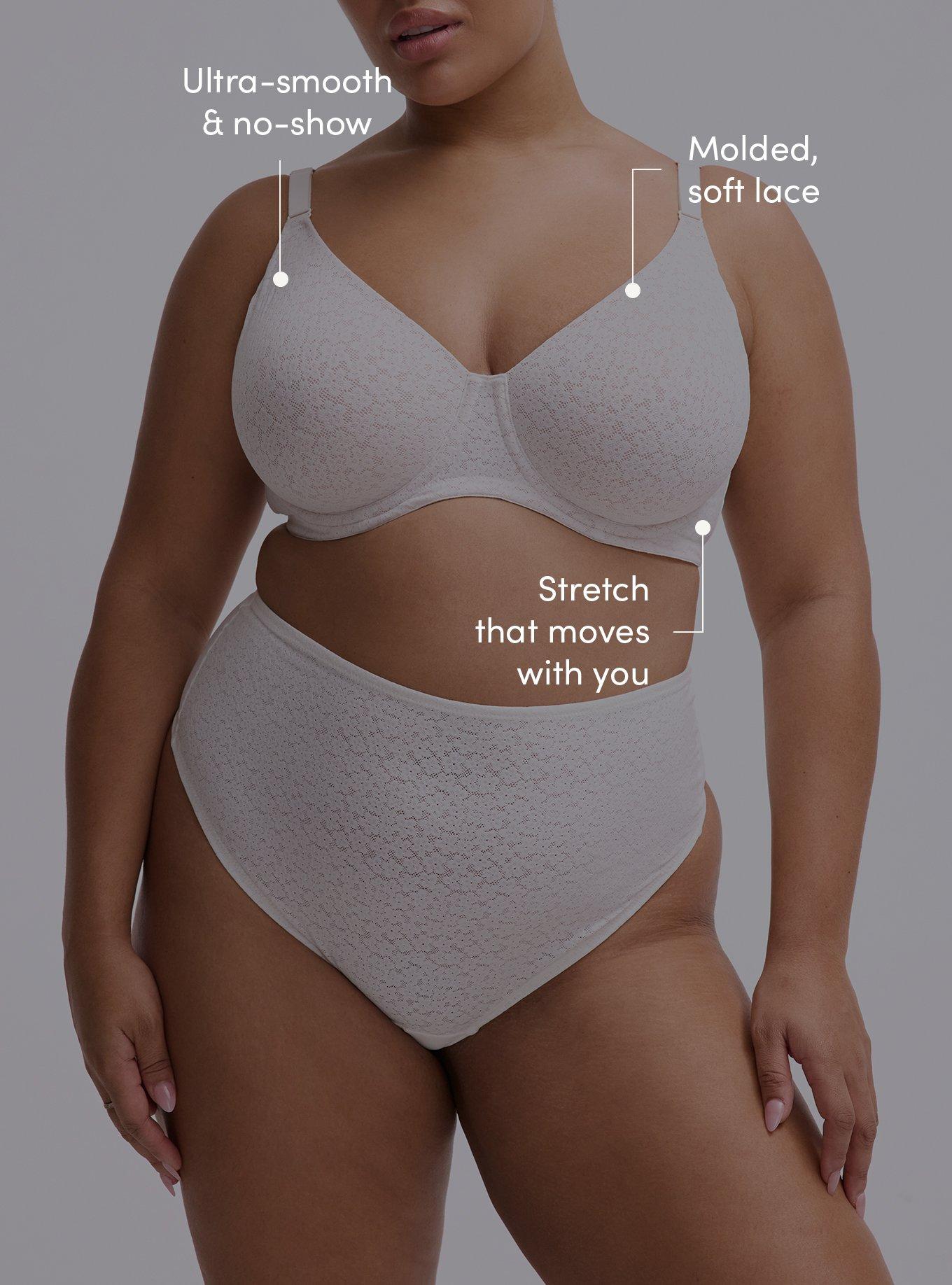 Full Coverage Unlined Lace Bra, CLOUD DANCER, alternate