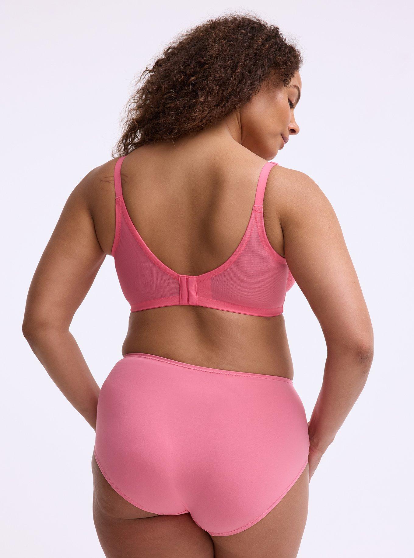 Full Coverage Unlined Lace Bra, CAMELLIA ROSE, alternate