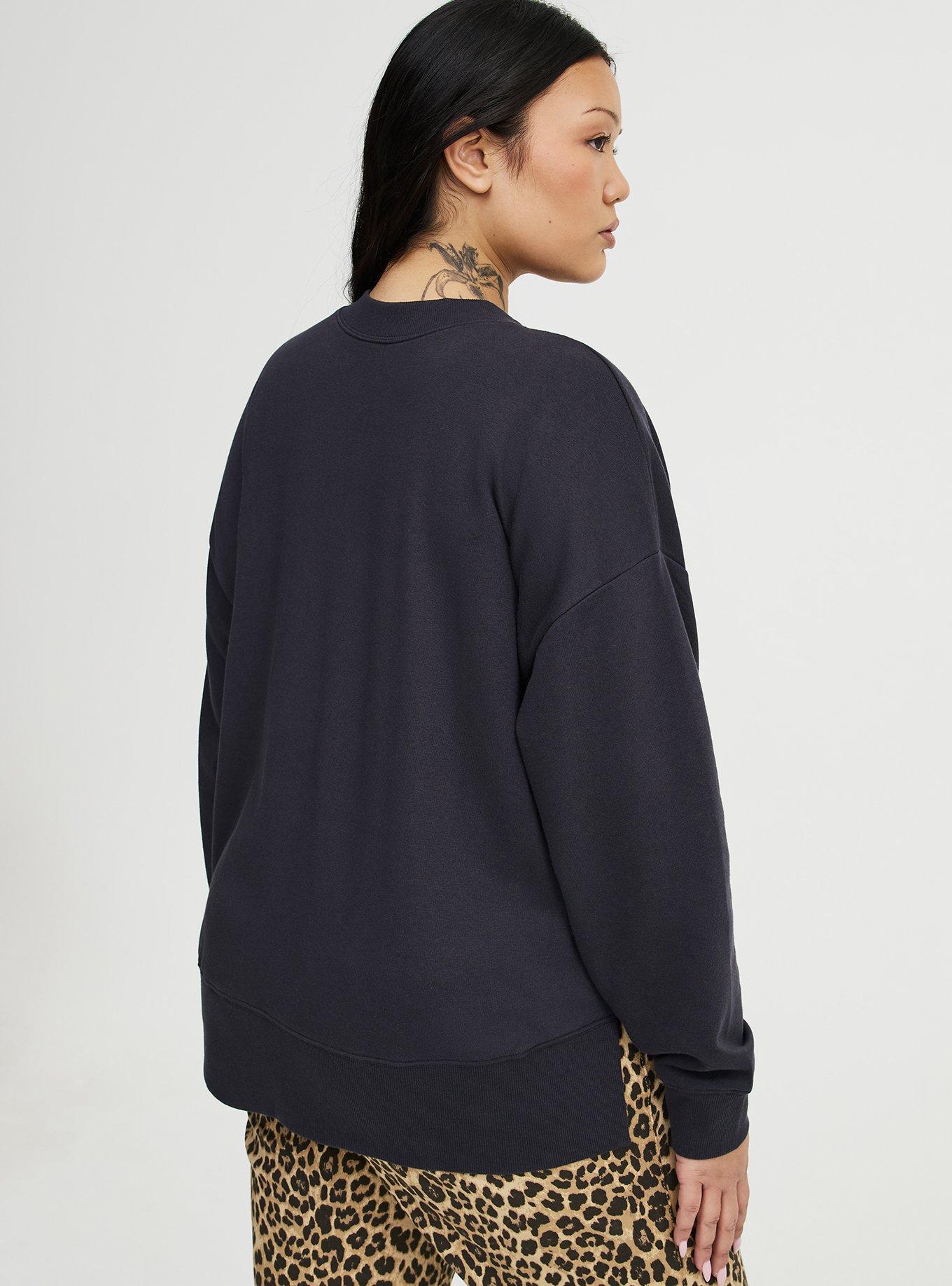 French Terry Drop Shoulder Sweatshirt