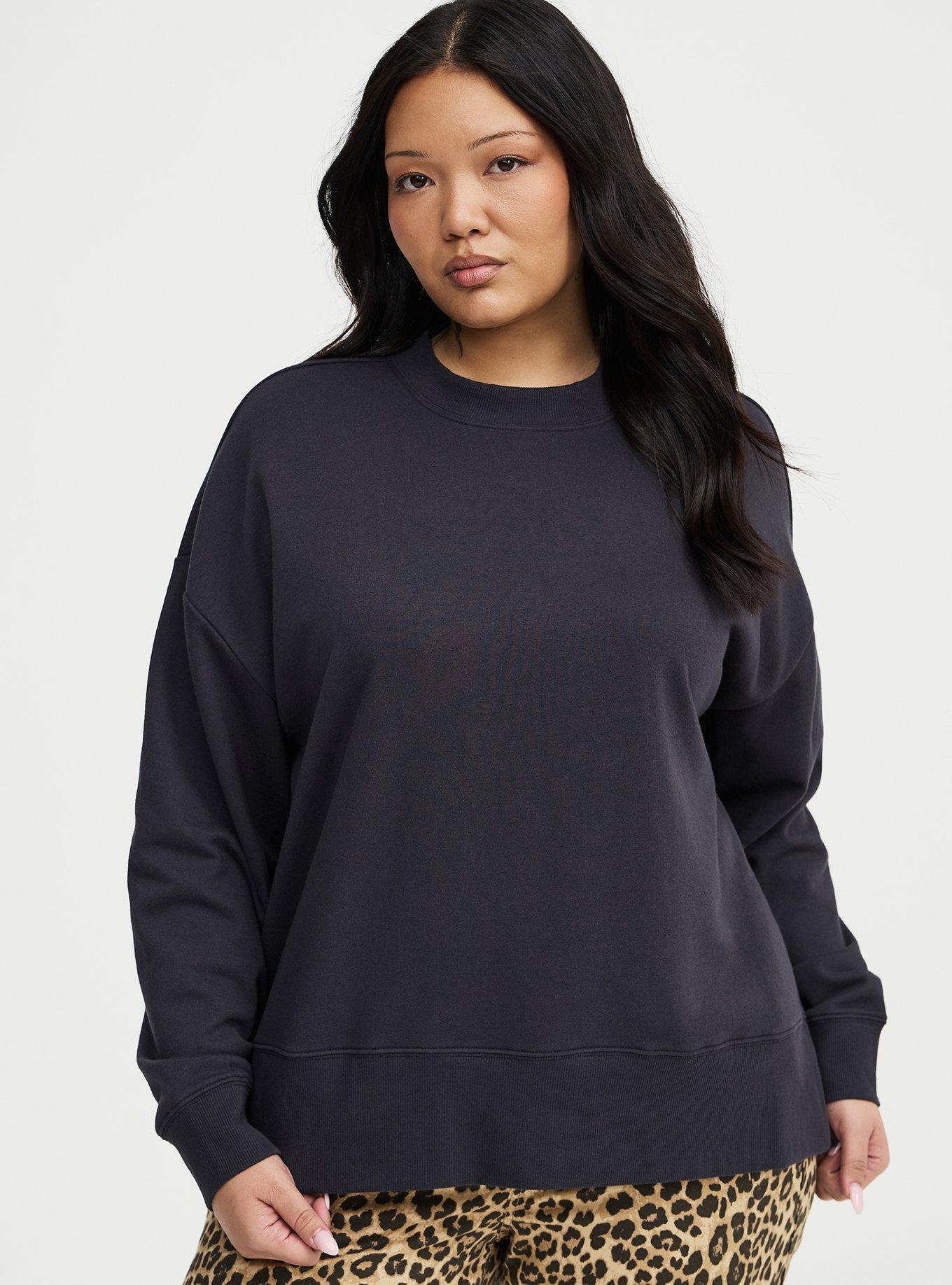 French Terry Drop Shoulder Sweatshirt