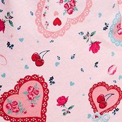 Cotton Racerback Sleep Tank, VINTAGE VALENTINES PINK, swatch