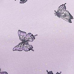 Cotton Racerback Sleep Tank, HUE BUTTERFLIES PURPLE, swatch