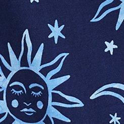 Cotton Racerback Sleep Tank, WASHED CELESTIAL NAVY, swatch