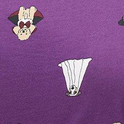 Cotton Racerback Sleep Tank, COSTUME PUPS PURPLE, swatch