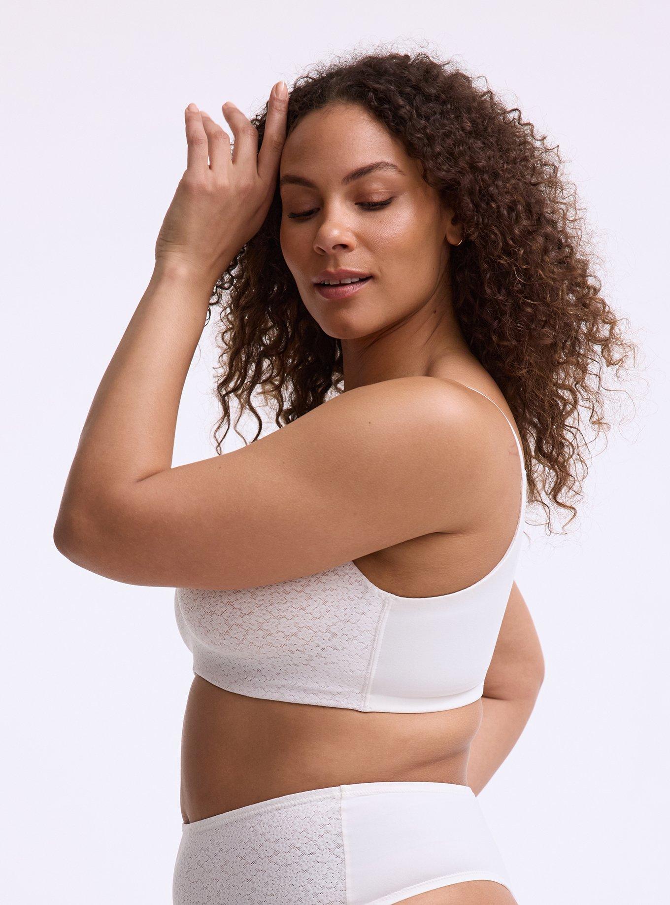 Wire-Free Lightly Lined Lace Bra, CLOUD DANCER, alternate