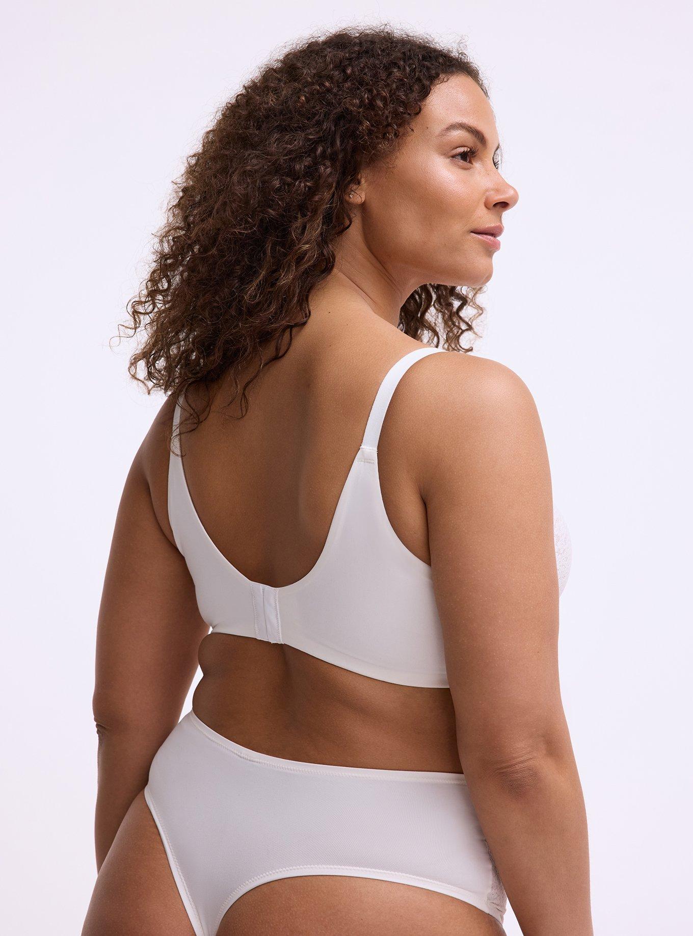 Wire-Free Lightly Lined Lace Bra, CLOUD DANCER, alternate