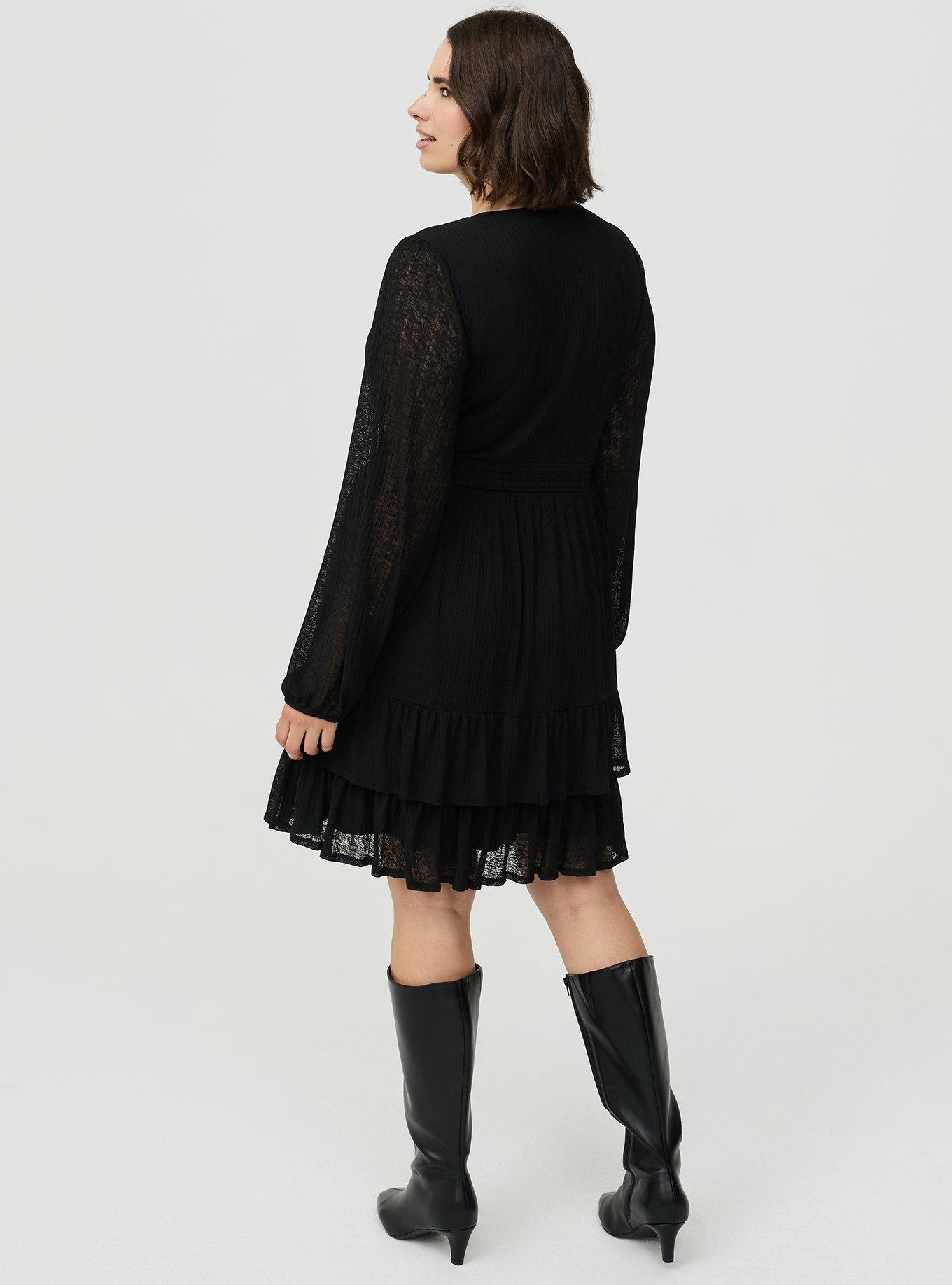 Plus Size - Tiered Keyhole Mini Dress - Torrid