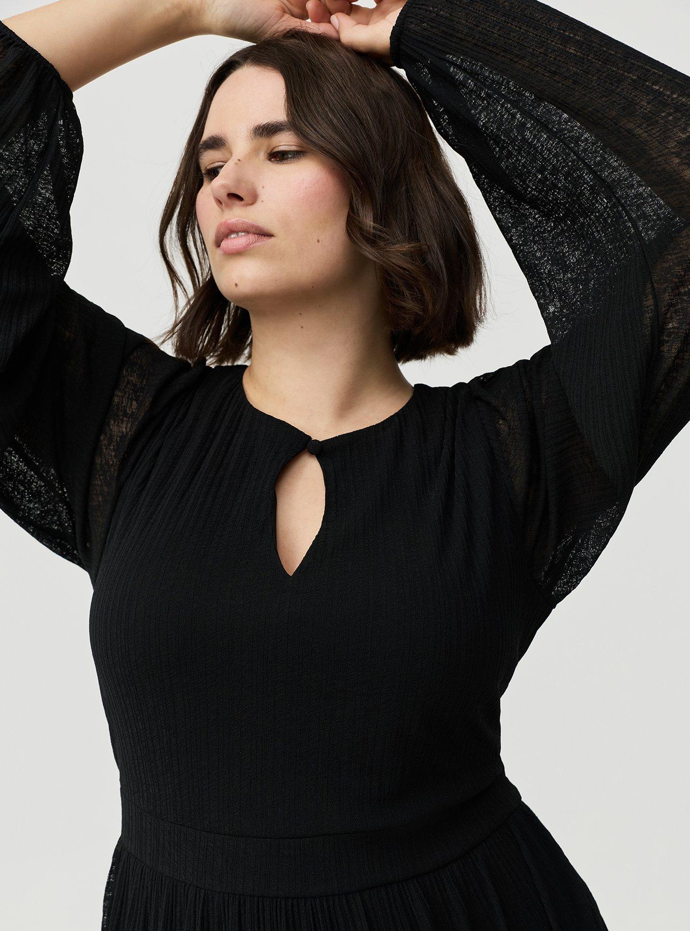 Plus Size - Tiered Keyhole Mini Dress - Torrid